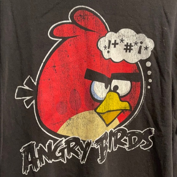 Angry Birds Fifth Sun 100% Cotton black Tshirt 2XL - Picture 2 of 5